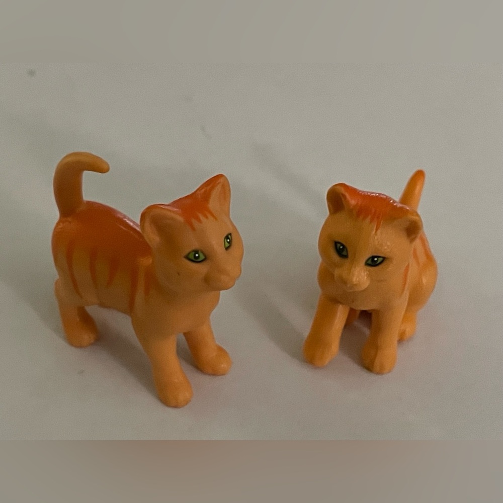 Vintage Barbie Orange Tabby Cats figures
